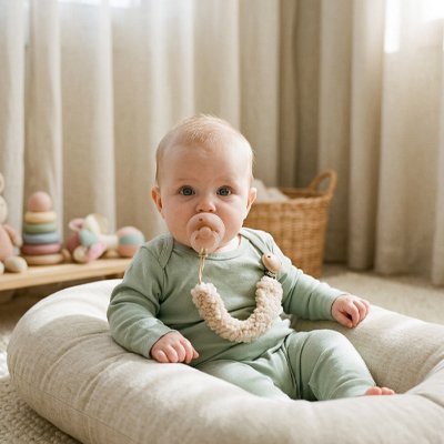 Attache tetine | Colorée Lavable - Luxe de bebe