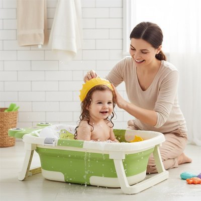 Baignoire bébé pliable | Compact & Sécurisée - Luxe de bebe