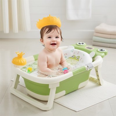 Baignoire bébé pliable | Compact & Sécurisée - Luxe de bebe