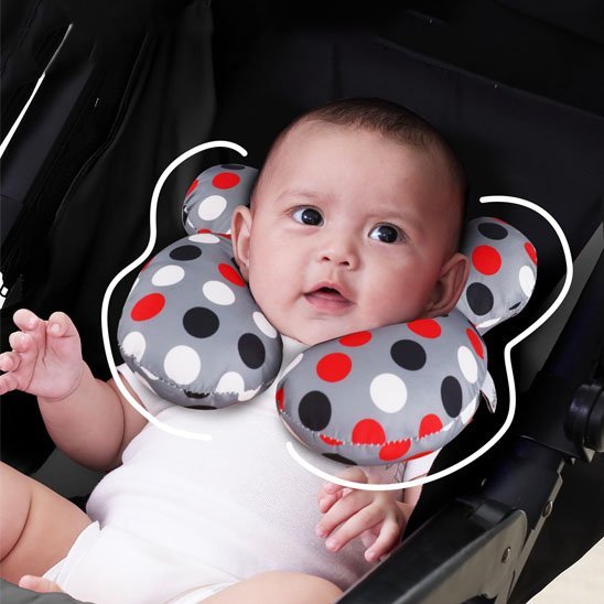 Cale tête bébé | Ergonomique Sécurité Route - Luxe de bebe