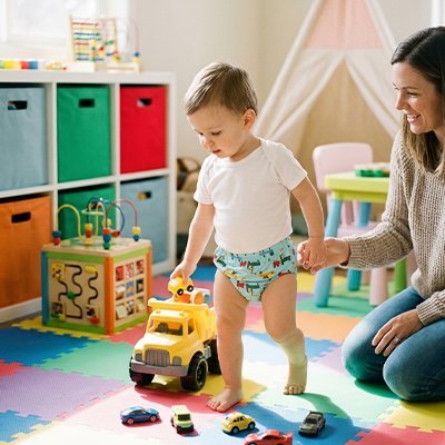 culotte apprentissage propreté bebe avec maman