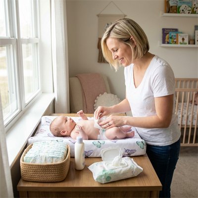 Housse matelas à langer | Douce et Imperméable - Luxe de bebe