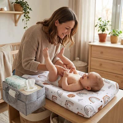 Housse matelas à langer | Douce et Imperméable - Luxe de bebe