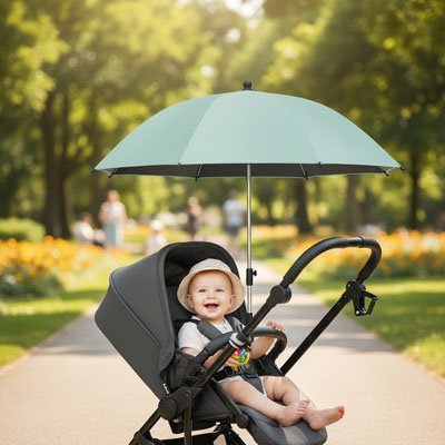 Ombrelle pour poussette | Protection UV Ajustable - Luxe de bebe