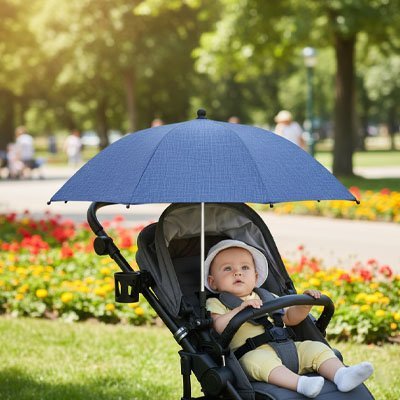 Ombrelle pour poussette | Protection UV Ajustable - Luxe de bebe