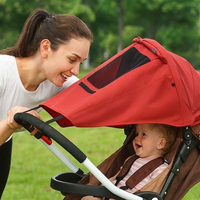 Parasol pour poussette anti - UV | Protection Universelle - Luxe de bebe