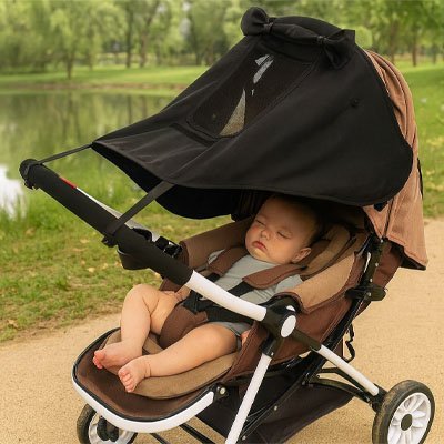 Parasol pour poussette anti - UV | Protection Universelle - Luxe de bebe